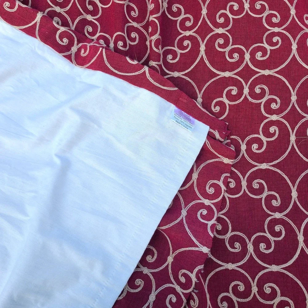 Classic‎ Raspberry Red Long Embroidered 31